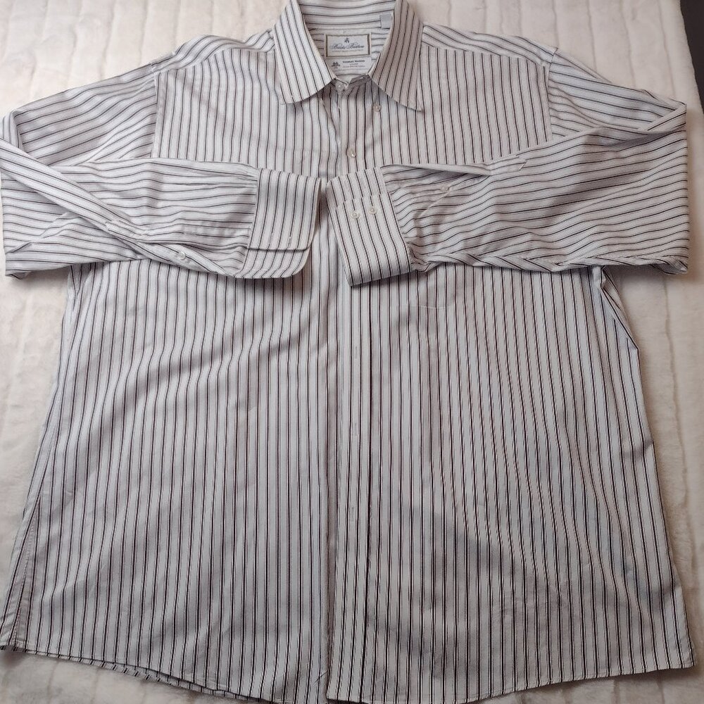 Brooks Brothers Thomas Mason Regent Fit Men's XL 17.5/34 Button Up Long Sleeve